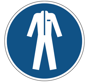 Beschermende kleding verplicht commandopictogram