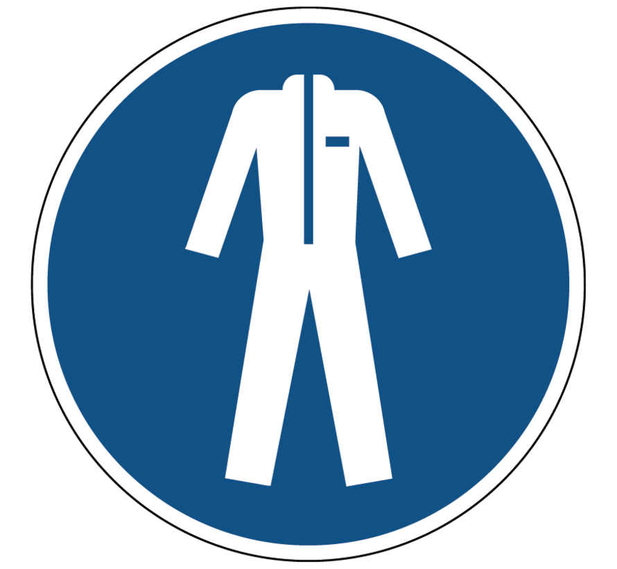 Beschermende kleding verplicht commandopictogram