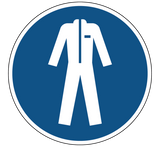 Beschermende kleding verplicht commandopictogram