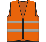 Security vest orange