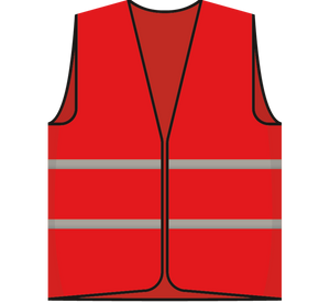 Security vest red