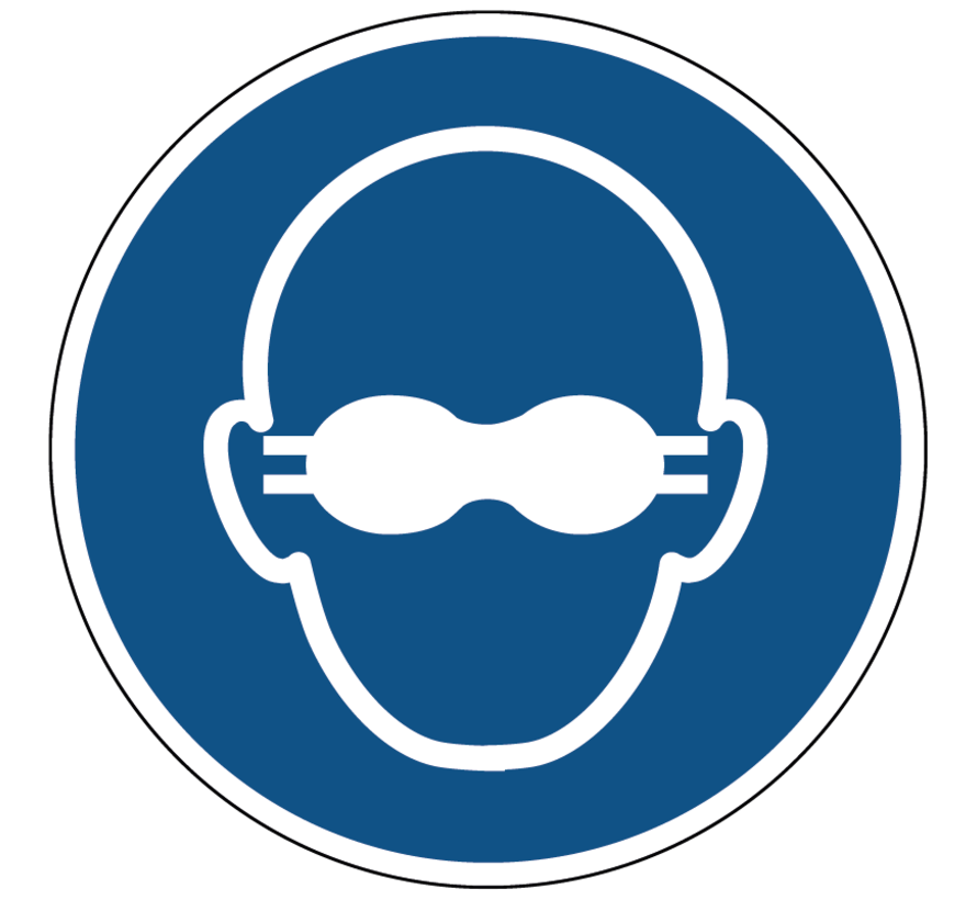 Wearing opaque glasses mandatory mandatory icon