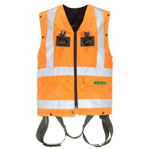 Edge Highlight Automatic orange Hi-Viz safety harness