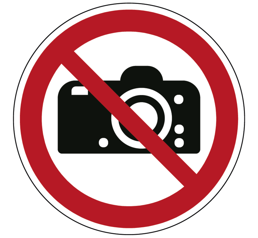 Photography prohibited icon