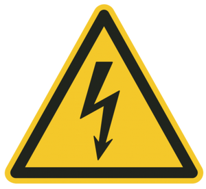 Danger of electrical voltage