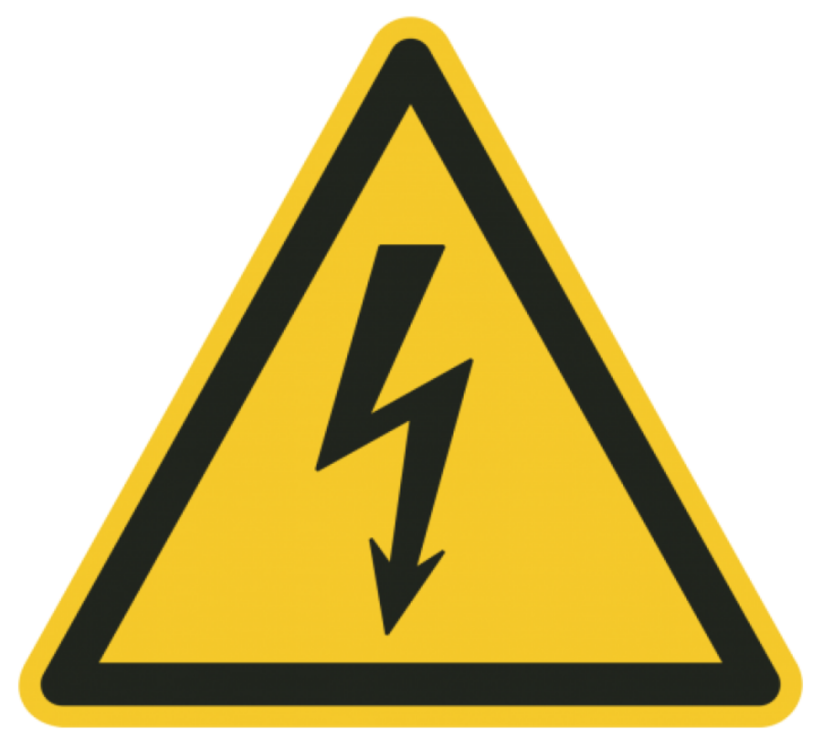 Danger of electrical voltage