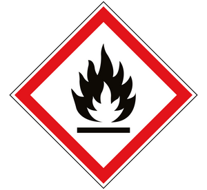 GHS 02 flammable substances sticker