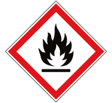 GHS 02 flammable substances sticker