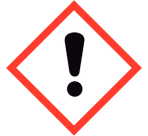 GHS 07 Hazard/harmful/irritant substances