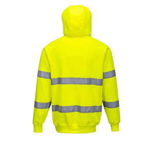 Reflecterende hoodie geel