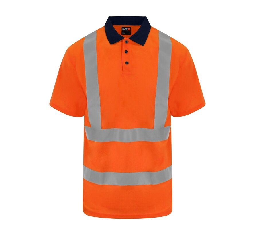 Reflecterende polo oranje