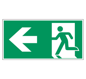 Emergency exit to the left icon