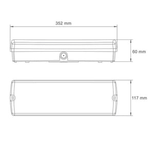 Normlights Bulkhead-noodverlichting 3W 185 Lm