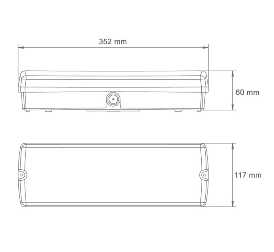 Normlights Bulkhead Emergency Lighting 3W 185 Lm