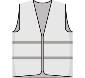 Opruimingsvest wit