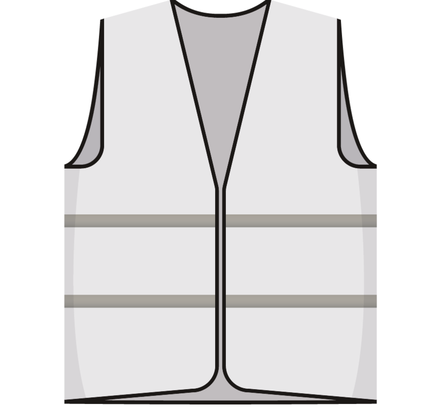 Opruimingsvest wit