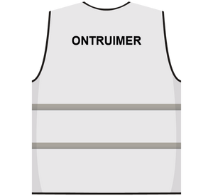 Opruimingsvest wit