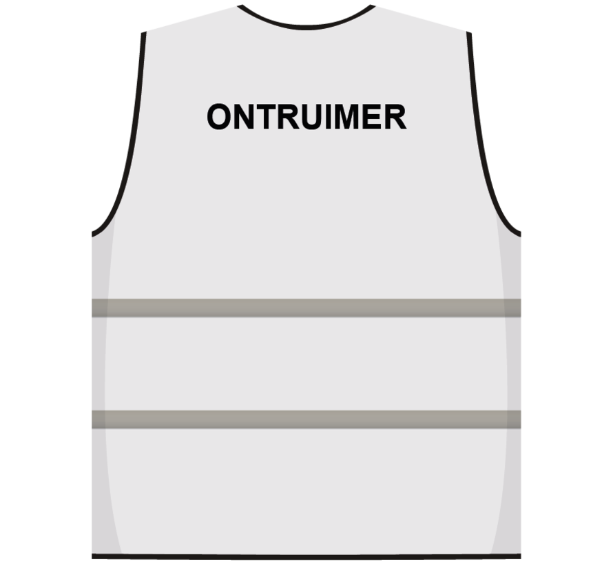 Opruimingsvest wit