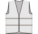 Opruimingsvest wit