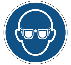 Eye protection mandatory mandatory icon