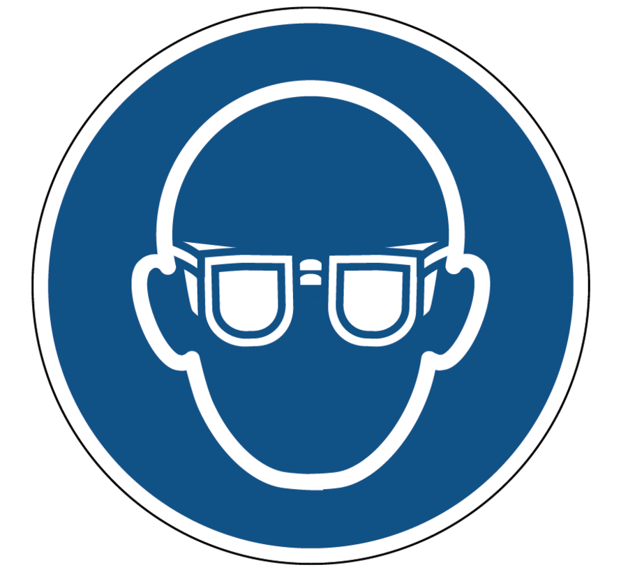 Eye protection mandatory mandatory icon