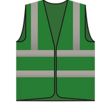 RWS safety vest visitor green