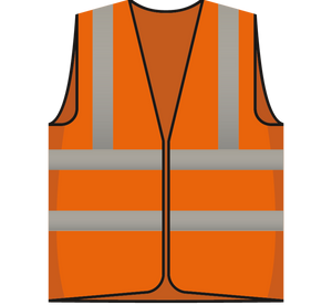 RWS visitor safety vest orange