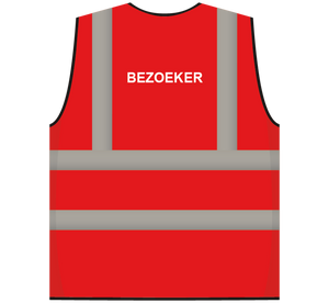 RWS safety vest visitor red