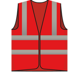 RWS veiligheidsvest BHV rood