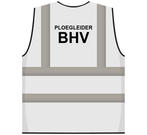 RWS safety vest team leader emergency response white