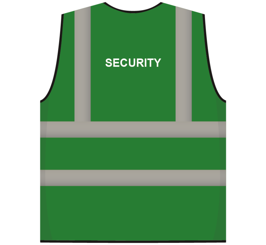 RWS safety vest security green