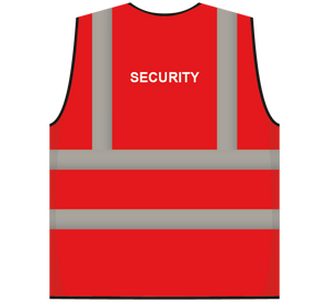 RWS veiligheidsvest security rood