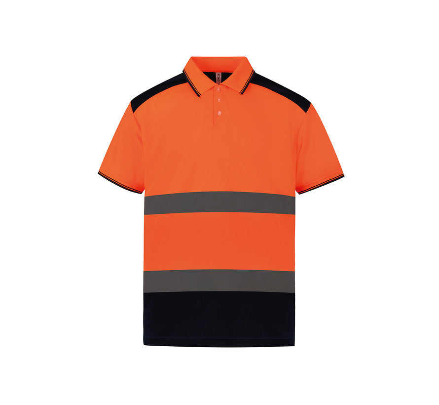 Safety polo orange / navy