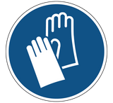 Safety gloves mandatory mandatory icon