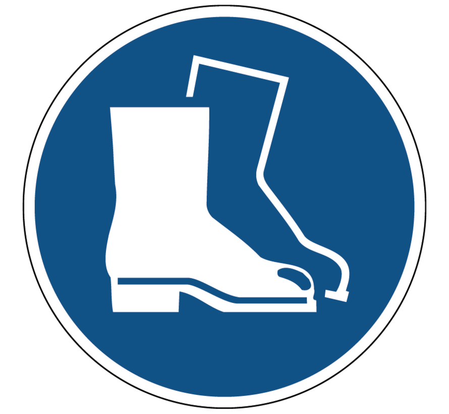 Safety shoes mandatory mandatory icon