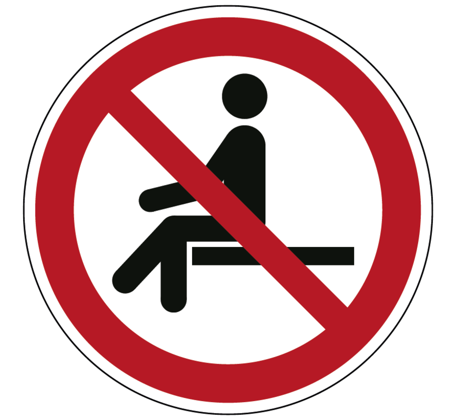 Forbidden to sit icon