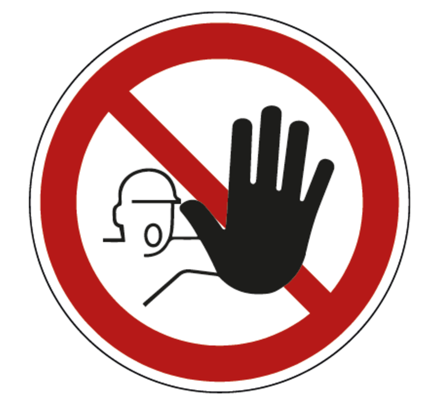 Geen pictogram voor ongeautoriseerde toegang